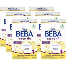 BEBA EXPERT 베바 엑스퍼트 HA 1단계 분유 550g 6팩, 6개