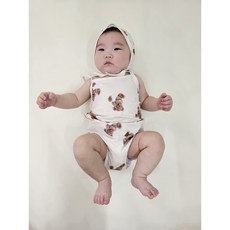 로이앤한나 귀여운 샤워곰돌이 여아 남아 신생아 3개월 6개월 9개월 돌 아기수영복 세트