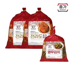 [종가] 전라도식 포기김치 11kg+열무김치 증정 900g, 단품
