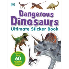 [원서] paperback Book Ultimate Sticker Book: Dangerous Dinosaurs: More Than 60 Reusable Full-Color St