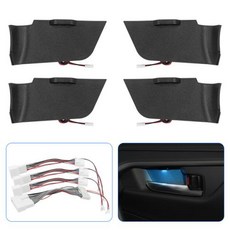 LED 자동차 인테리어 핸들 볼 라이트 도요타 RAV4 2019 2020 2022 2023 장식 분위기 램프 아이스 블루 문짝 암 표시기, 1개