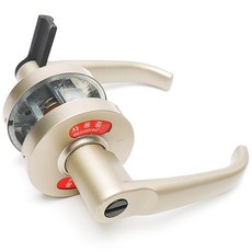 여닫이 도어용 레바잠금쇠YZ-001 모음, 실버, 1개