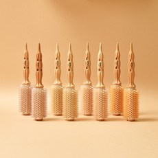 하움 중간롤빗 1.5 / 3.5 / 5.5호 열판 드라이 볼륨 돈모 브러시, 1개, L_베이지