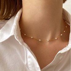 강민경진주목걸이