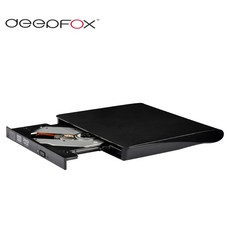 Deepfox 범용 외장 블루레이 드라이브 컴퓨터용 외장 CD DVD RW 버너 BD-ROM 블루레이 플레이어 USB3.0, 2.Black