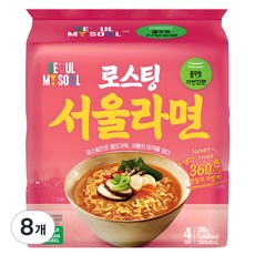 풀무원자연건면 로스팅 서울 라면 97g, 8개