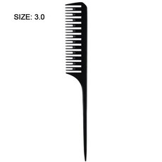 1PC Hairdressing Comb 스틸 팁 테일 빗 하이라이트 헤어 살롱 이발소 정전기 방지 커팅, [05] SIZE 3, 1개