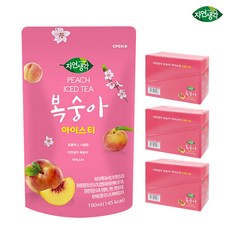 자연생각 아이스티 복숭아 190ml x30팩, 30개