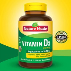 네이처메이드 비타민 D3 1000IU 650정, Naturemade-VitaminD31000IU-572310-650CT, 1개