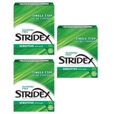 Stridex Sensitive Acne Medication Pads 스트라이덱스 센시티브아크네패드 90매 3팩