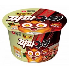 농심 앵그리 짜파구리 큰사발 컵라면, 108g, 10개