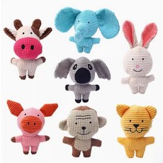 멍케어 강아지 장난감 터그놀이 애착인형 삑삑이 7종세트, 1세트, 미니봉제인형