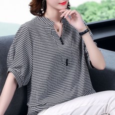 YJJKMALL_G124604_단추 고방체크 블라우스+DHKRWKWLrJF