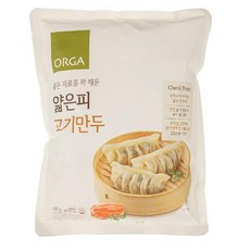 풀무원 냉동만두 전골 간편식 밀키트 겨울야식 얇은피 고기만두 (480g) 얌미하움, 14개