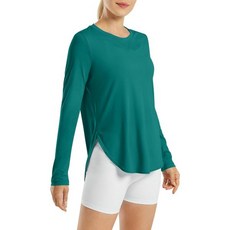 G4Free 여성 UPF 50 UV 셔츠 긴 소매 운동 선 야외 체육관 하이킹 탑 퀵 드라이 경량