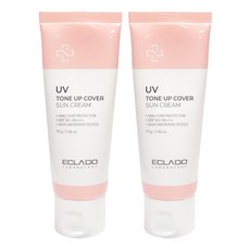 에끌라두 유브이 톤업 커버 선크림 70g 2개, 1세트