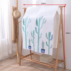 물오름달 노르딕 행거 가리개 커버 덮개 110X110cm