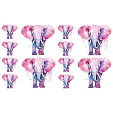 SanerLian Elephant Temporary Tattoo Sticker WATER 워터proOF 오브 CartoON 온 VINTAGE 빈티지 Men Women BOYS, SF288