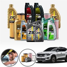 셀토스 1.6 D 디젤 합성엔진오일 필터세트 5리터 a2655+o366 ONL-0500285 cs02067, 맥원 5W30 필터세트