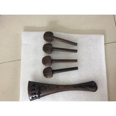 톱 그레이드 첼로 테일 피스 (페그 포함) 4/4 로즈 우드 첼로 파트 한 세트