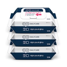 코디 데일리 손 소독 물티슈 캡형 50매 x3팩, 3개