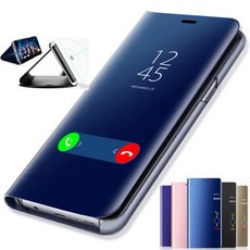 스마트 미러 삼성 갤럭시 S8 S9 플러스 S10 S10e S7 가장자리 S6 참고 9 8 J7 J5 2016 A6 A8 J4 J8 J6 2018 A5 2017 커버|방수 케이스|