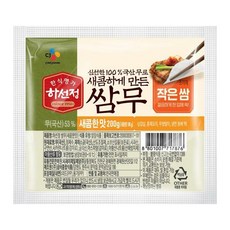 CJ 하선정 쌈무 새콤한맛 200g x4개, 4개