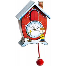 [병행] Mark Feldstein CKPNX Peanuts Christmas Cuckoo Clock 스누피 뻐꾸기 시계, 단일상품
