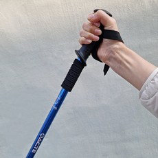ACTE 3단 일자형 듀랄루민 등산스틱 / 가성비 좋은 등산용 스틱 지팡이, 파랑