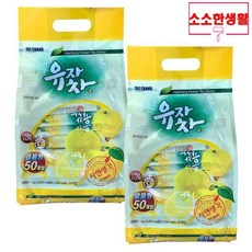 희창 유자차 스틱 50T X 2개(100T) 유자가루 율무차 생강차, 2개