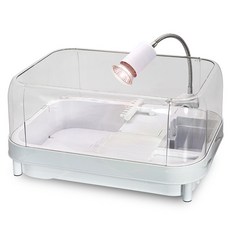 [이벤트어항] 칸후 거북이 일체형 어항세트 AQ-380 + 아모르 할로겐조명 (화이트), 1개