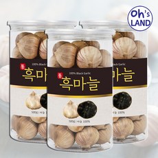 흑마늘 통흑마늘 발효 숙성 히말라야 흙마늘 효능 500g, 3통