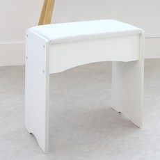 데스텀 화장대 스툴 의자대, 1개, 화이트