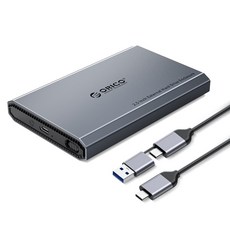 오리코 알루미늄 합금 2.5형 SSD 외장하드케이스 DD25, USB-C, 1개 - 2.5인치하드