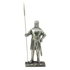 ebros 거룩한 로마 제국 십자군 보병 pikeman 동상 7 높이의 정장 갑옷 Halberd 전사 가드에 서있는 중세 시대의 킹스 장식 조각, 본상품, 본상품