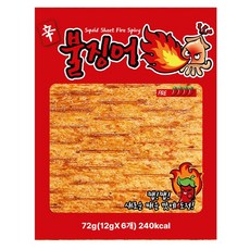 바베큐 매운맛 오징어 벤토 핫징어 불징어 소비기한임박, 불징어 6입