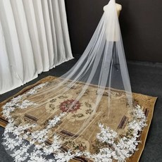 웨딩베일 면사포 롱 숏 셀프웨딩 헤어 소품 높은 품질 빈티지 긴 특별 한 컷 로얄 신부 빗 블 링 스팽츠 레이스 액세서리