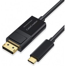 USB C to DisplayPort양방향 전송 변환 케이블 CableCreation 6FT(1.8M)USB C to DP 1.4변환 케이블 어, 1