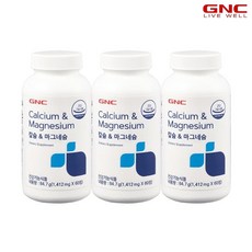 GNC 칼슘 앤 마그네슘 84.7g, 60정, 3개