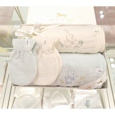 (에뜨와) (임신출산선물)티로속싸보V티로손싸개(4종세트) (07R08440B) (유아 출산 백일 돌선물 조카선물), 없음