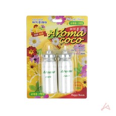 두루픽 화장실 방향제 자동분사기 탈취제 레몬향 2P 담배냄새