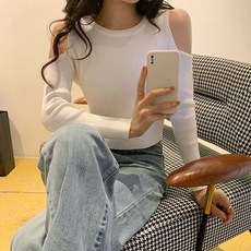오프숄더니트 오프숄더 가디건 털옷 2020년정품