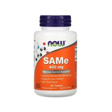 나우푸드 SAMe 400mg 타블렛 60개 X1병, 60정, 1개