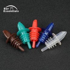 10pc 와인 퀵 오일 와인 병 뿌리개 주둥이 스토퍼 디스펜서 주류 흐름 올리브 오일 붓기 세트, 무작위 10pcs 색상