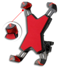 코슈어 절대 떨어지지 않는 자전거 휴대폰 거치대 핸드폰, 1개, 레드