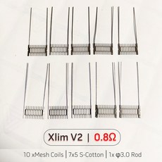 GTX 0.8 OXVA xim V2 1.0 0.6 메쉬 저항 와이어 0.6-1.0ohm 코일 헤드 용 재건 키트 DIY 수리 교체 도구 세, 1개, 07 Xlim V2 0.8ohm