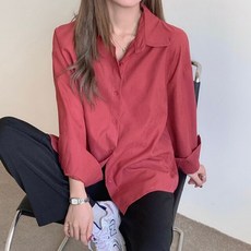 여성 의류 빈티지 자수 Blusa 패션 셔츠 2022 봄 긴 소매 탑 Mujer 티즈 느슨한 OL 블라우스 T116, 1개, 싱글 사이즈