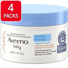 Aveeno Baby Eczema Therapy Nighttime Balm 아비노 아기 나이트타임 밤 크림 에크즈마 테라피 28g 4팩