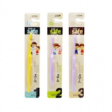 스마트한 칫솔 슬림모 키즈세이프 라이온 항균 우리아이 치솔 선택, 라이온 키즈세이프칫솔 스텝3단계
