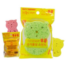 [신한에이원_유아] 순식물성 목욕스펀지 곤약 아기 스펀지 3개SET, 직접입력3:목욕스펀지 3개SET[색상랜덤]